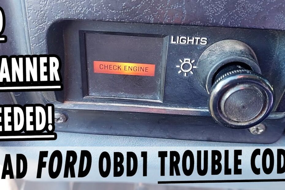 How to Check Ford Obd1 Codes Without a Scanner