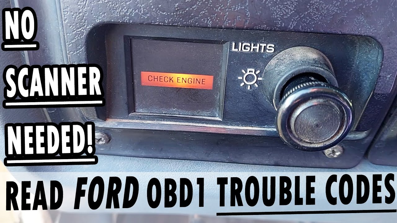 How to Check Ford Obd1 Codes Without a Scanner