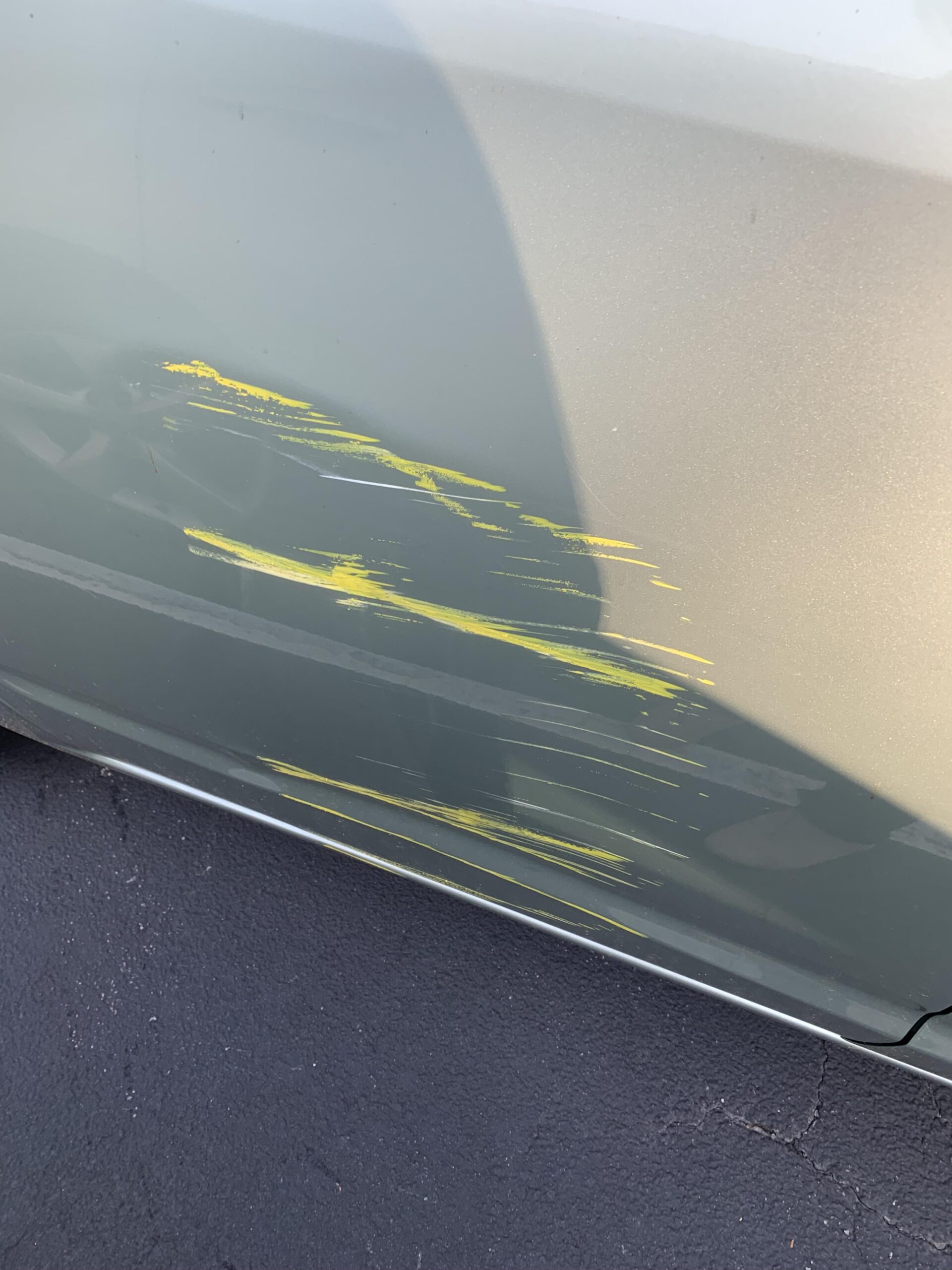 How to Get Yellow Pole Paint off Car