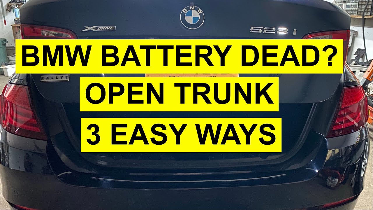How to Open Bmw E90 Trunk With Dead Battery