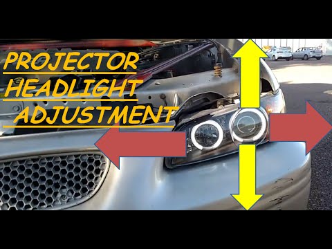 How to Adjust Projector Headlights With Halo