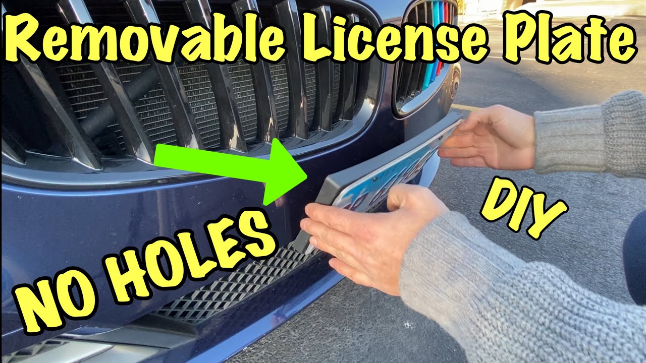 How to Attach a Front License Plate Without Drilling