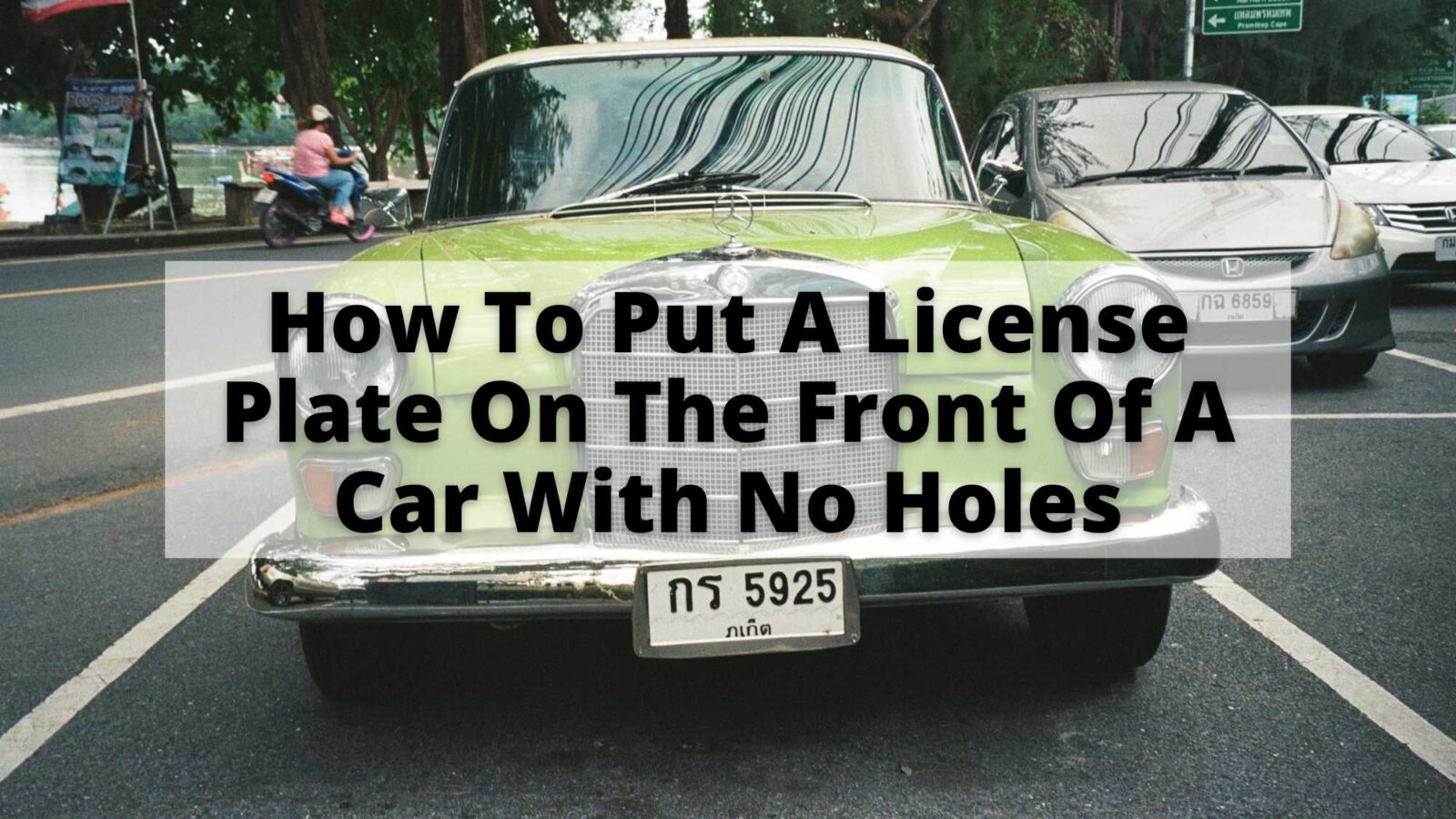 How to Attach a License Plate Without Screws