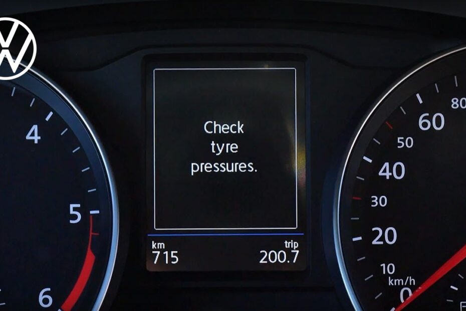 How to Check Tire Pressure Volkswagen Tiguan 2020