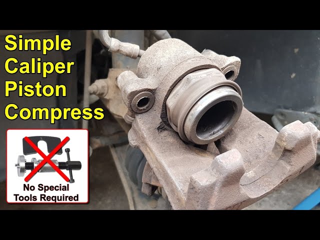 How to Compress Rear Brake Caliper Piston Without Tool