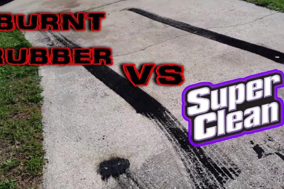 How to Remove Burnout Rubber from Concrete