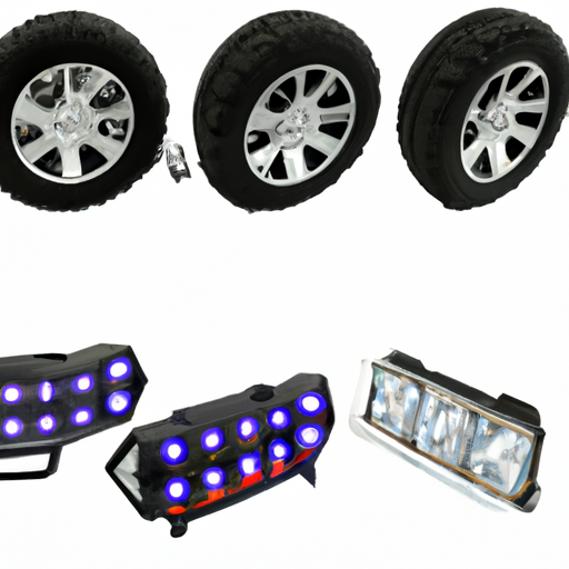 FIA 4PCS 15.5" Pure White Cold White Flashing LED Illuminated Wheel Rim Light Kit Solid White IP68 Waterproof Strobe Tire Lights Light Up for Truck Car Offroad Vehical Switch Ctrl