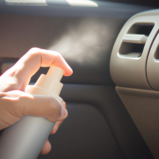 Apply Odor Eliminator on Car Interior Surfaces