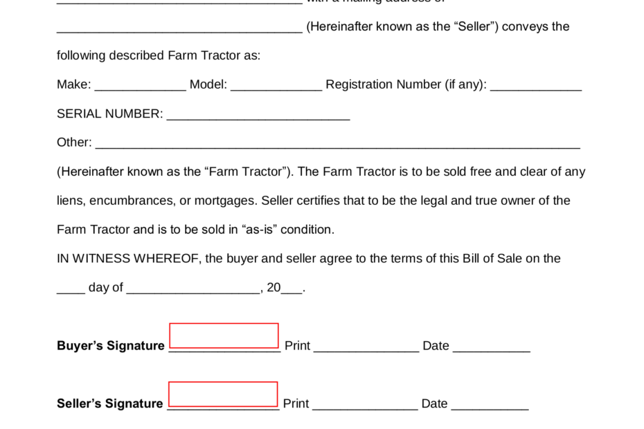 How to Transfer Ownership of a Tractor